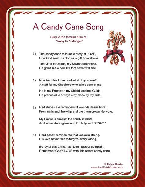 candy cane christmas song lyrics